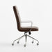 Smythe Dark Brown Faux Leather Office Chair