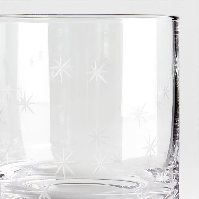 Star Etched Double Old Fashioned