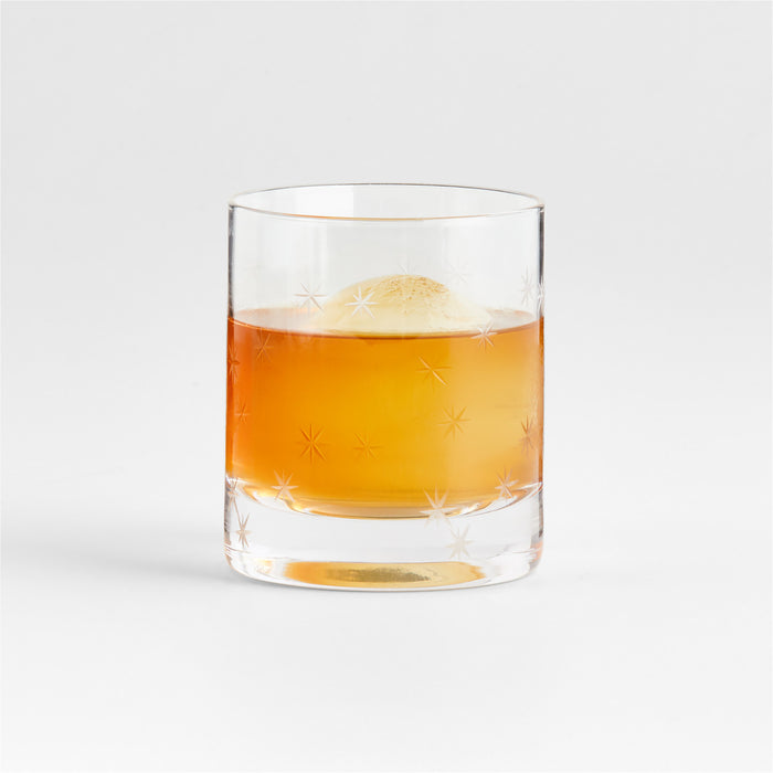 Star Etched Double Old Fashioned