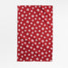 Snowflakes Red Organic Cotton Dish Towel