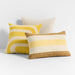 Tonal Textured Stripes 22"x15" Mustard Yellow Indoor/Outdoor Throw Pillow