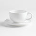 Sorrento 13.5-oz. White Cappuccino Cup and Saucer