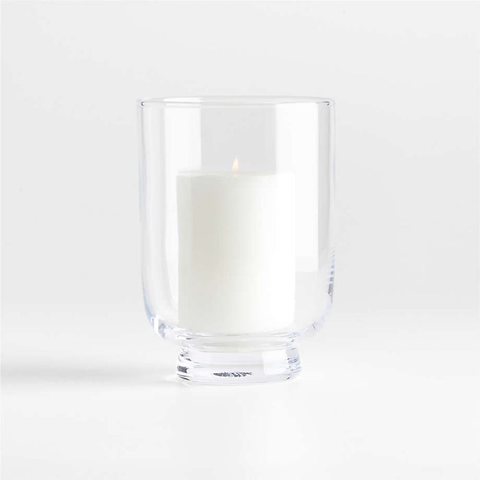 Soto Clear Glass Hurricane  Candle Holder 7"