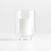 Soto Clear Glass Hurricane  Candle Holder 7"