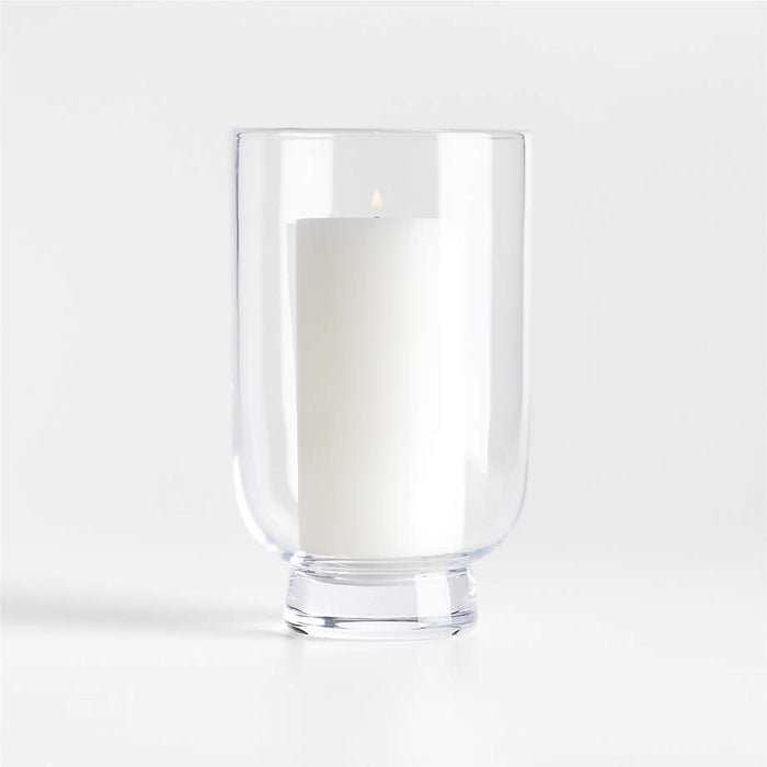Soto Clear Glass Hurricane Candle Holder 9"