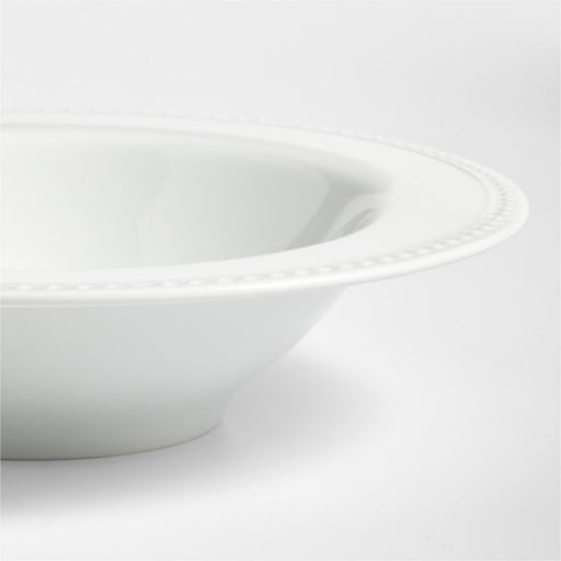 Staccato White Porcelain Pasta Bowl
