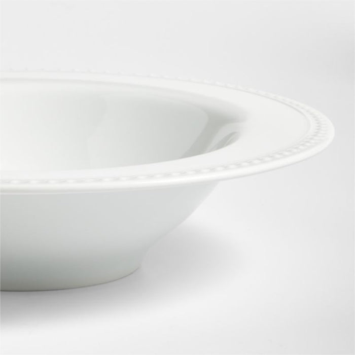 Staccato White Porcelain Pasta Bowl