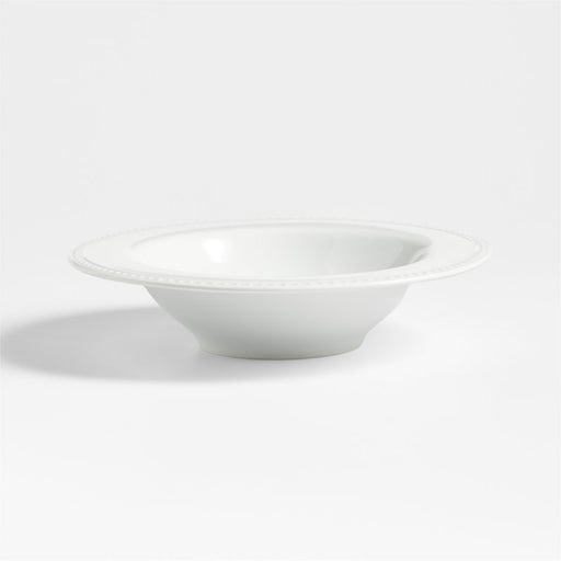 Staccato White Porcelain Pasta Bowl