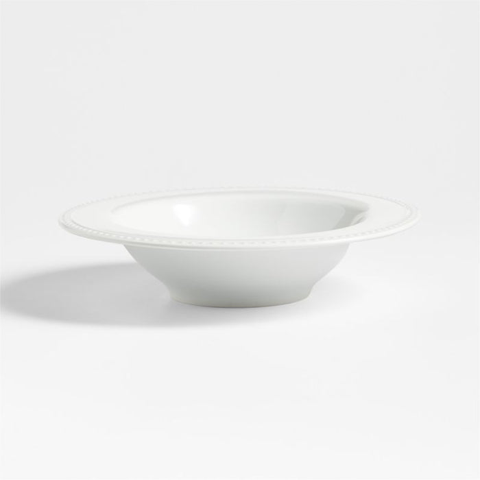 Staccato White Porcelain Pasta Bowl