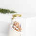 Round Brass Metal Christmas Stocking Holder