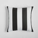 Sunbrella ® Cabana Black Stripe 20"x20" Outdoor Pillow