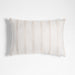 Sunbrella ® Flashy Stripe 24"x16" Sand Beige Outdoor Throw Pillow