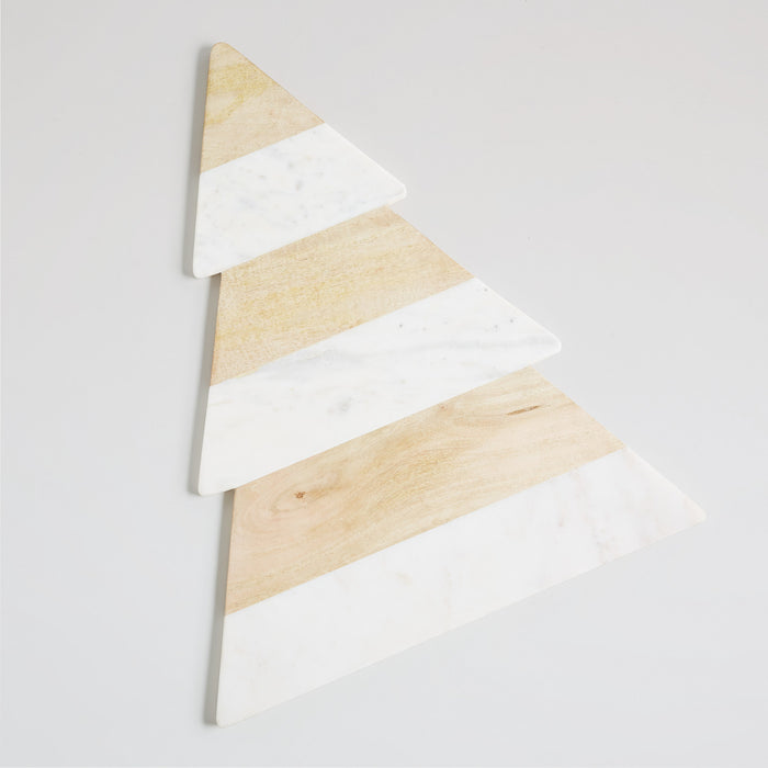 Taiga Large Wood and Marble Tree Board