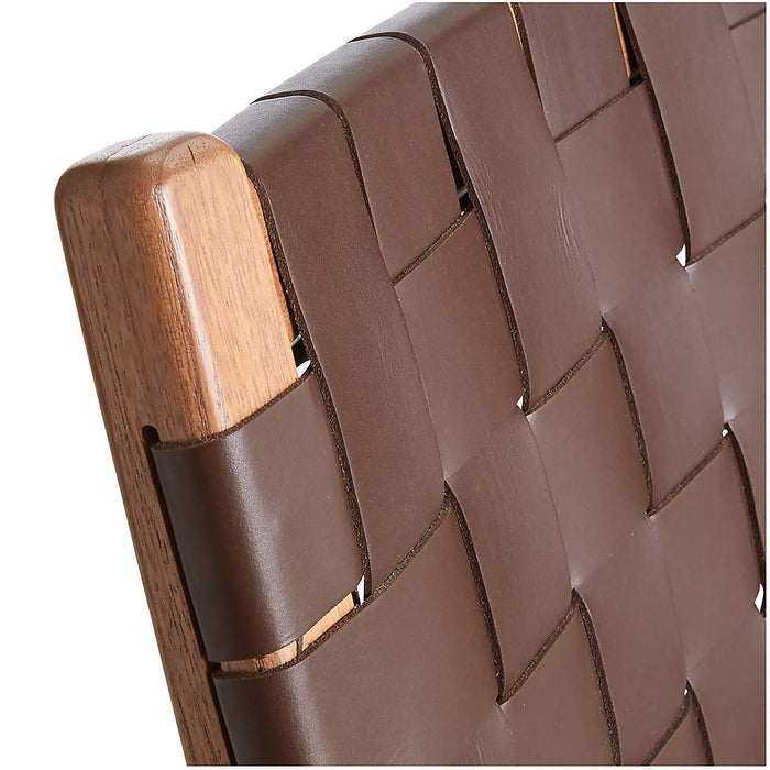 Taj Leather Strap Dining Chair