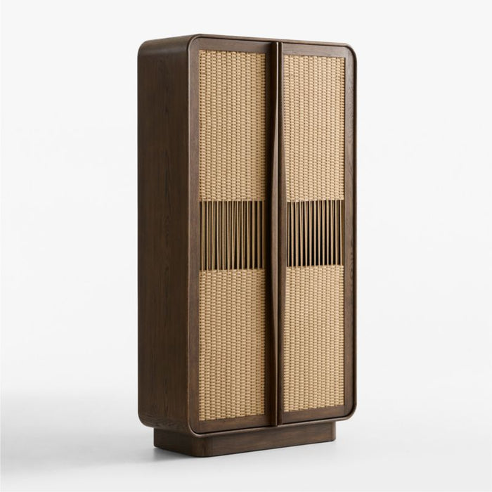 Talay 44" Fumed Oak Closed Storage Cabinet