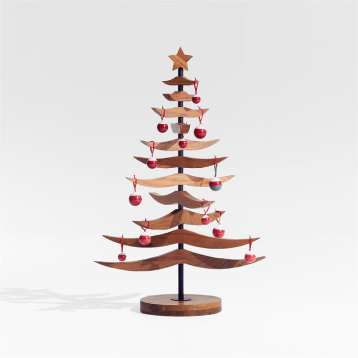 Warm Acacia Tannenbaum 4' Wood Christmas Tree