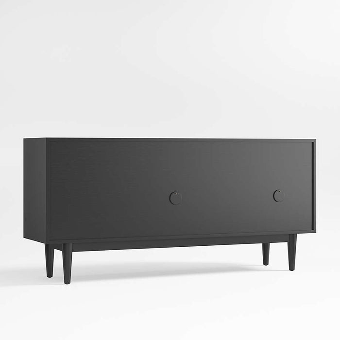 Tate 64.5" Black Wood Storage Media Console