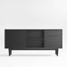 Tate 64.5" Black Wood Storage Media Console