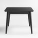 Tate 78"-114" Black Extendable Midcentury Dining Table