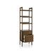 Tate Walnut Bookcase File Cabinet