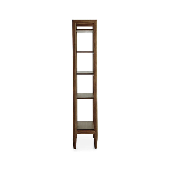 Tate 22" Walnut Storage Bookshelf