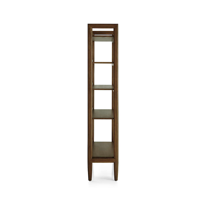 Tate 36" Walnut Wide Storage Bookshelf