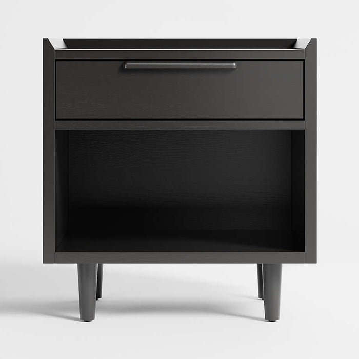 Tate Black Nightstand