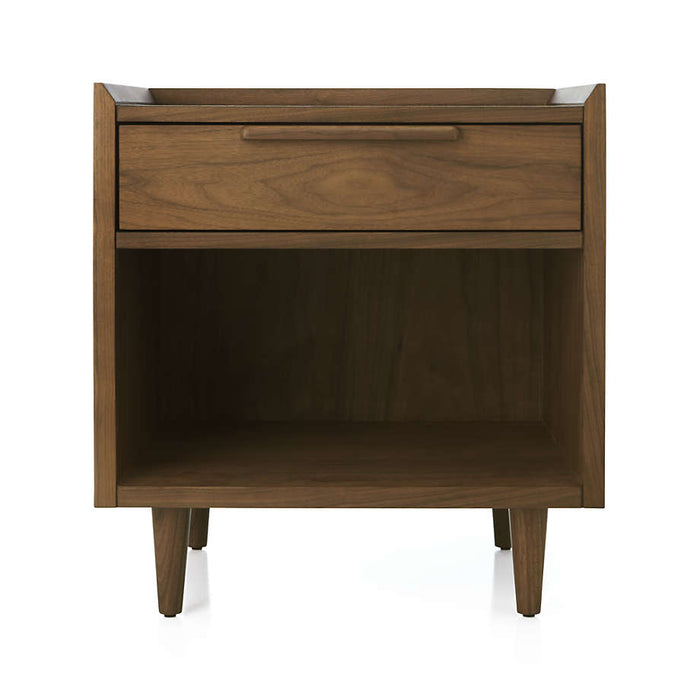 Tate 23" Walnut Wood Nightstand