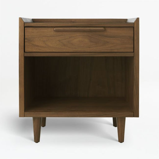 Tate 23" Walnut Wood Nightstand
