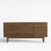 Tate 64.5" Walnut Storage Media Console