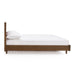 Tate Walnut King Wood Bed