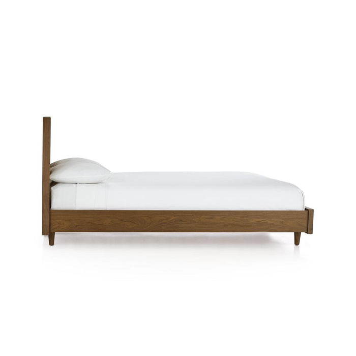 Tate Walnut Queen Wood Bed