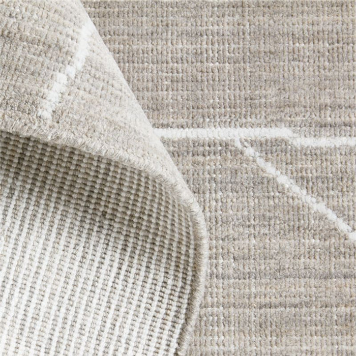 Teramo Performance Handwoven Abstract Grey Area Rug 8'x10'