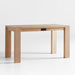 Terra 54" Natural White Oak Wood Desk with Power Outlets