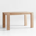 Terra 54" Natural White Oak Wood Desk with Power Outlets