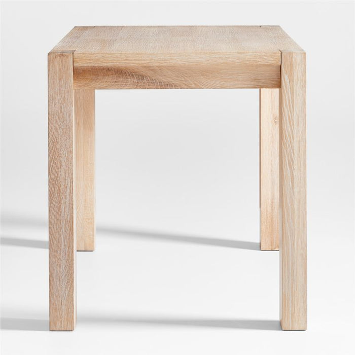 Terra 54" Natural White Oak Wood Desk with Power Outlets