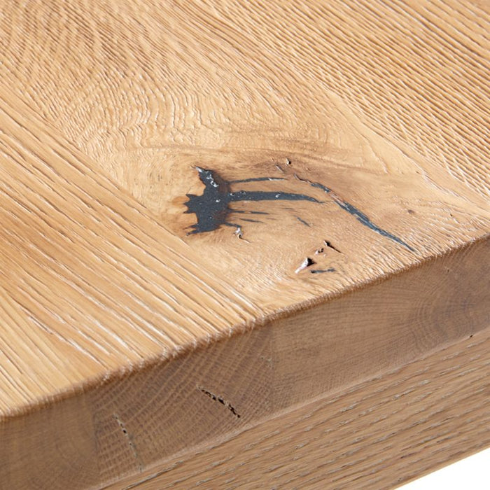 Terra 54" Natural White Oak Wood Desk with Power Outlets