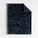 Textured Faux Fur 70"x55" Deep Indigo Throw Blanket