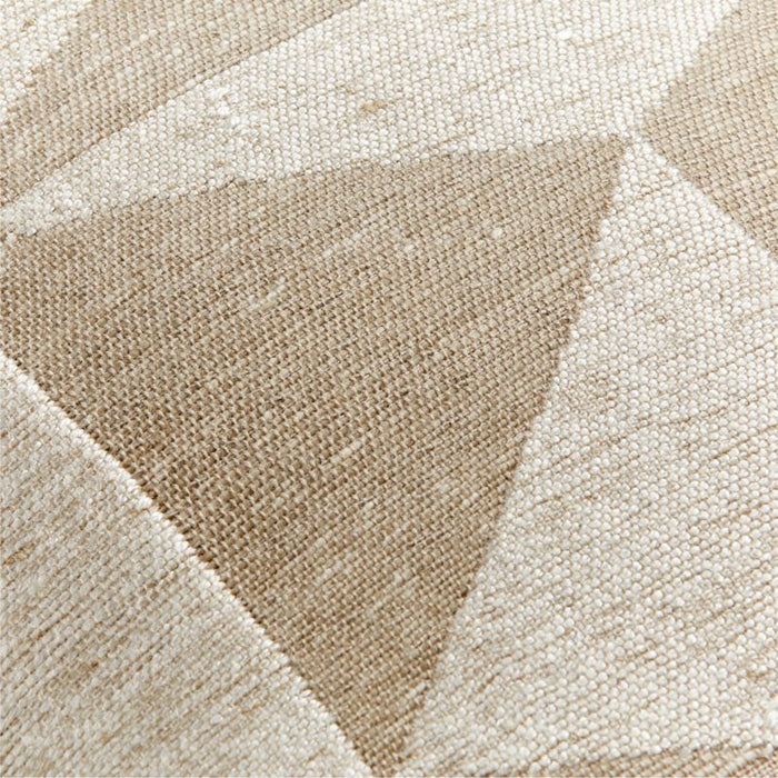 Natural Tan Brown 20"x20" Textured Triangle Outdoor Throw Pillow