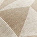 Natural Tan Brown 20"x20" Textured Triangle Outdoor Throw Pillow