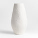 White Textured Ceramic Vase 17"