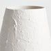 White Textured Ceramic Vase 17"
