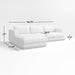 Tidal 2-Piece Sectional Sofa with Chaise Lounge