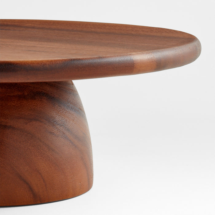 Tondo Acacia Wood Cake Stand