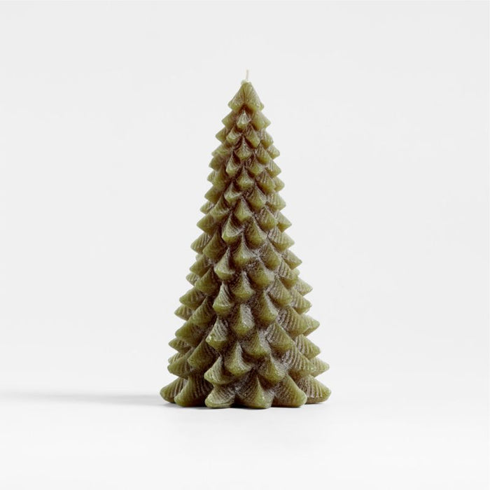 8" Green Pine Tree Candle