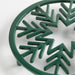 Green Tree and Snowflake Holiday Trivet