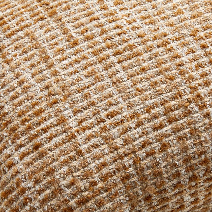 Tricote Tweed 22"x15" Copper Yellow Multi Throw Pillow Cover by Athena Calderone