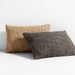 Tricote Tweed 22"x15" Smoke Grey Multi Throw Pillow Cover by Athena Calderone
