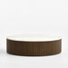 Troupe Marble and Oak Ribbed 56" Round Coffee Table
