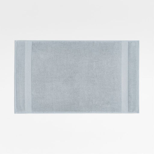 Turkish Organic Cotton Mist Blue Bath Mat